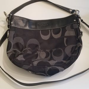 Black coach satchel